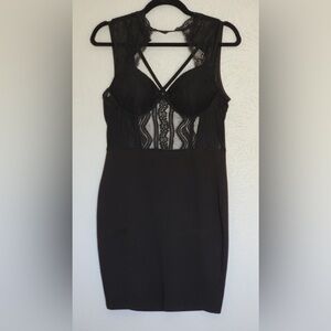 Elegant Black Lace Dress